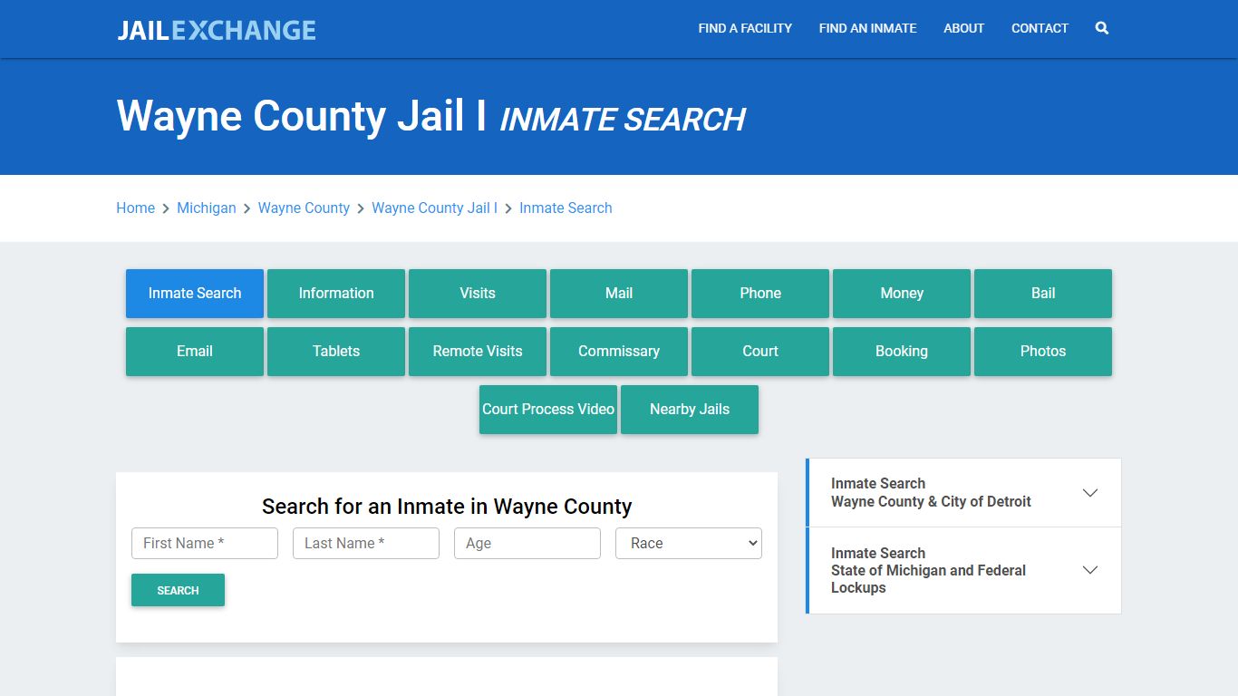 Wayne County Jail I, MI Inmate Search: Roster & Mugshots - Jail Exchange